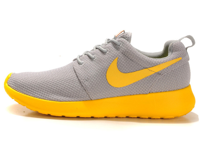 nike Roshe running chaussures hommes gris jaune (1)